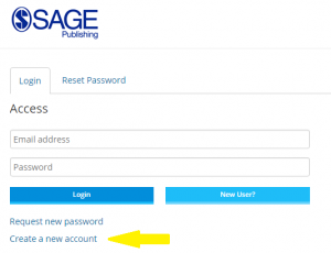 create account page
