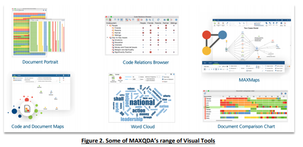 Screenshot: MAXQDA visual tools