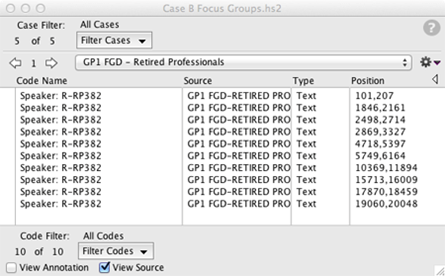 hyperresearch copy codes from one case to another