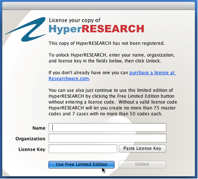 hyperresearch license code