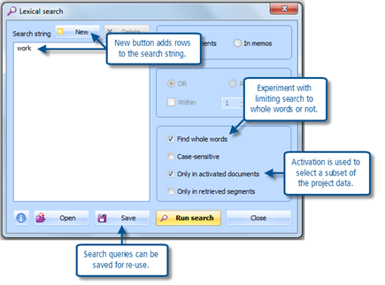 Figure 6.6.1 – Lexical search 