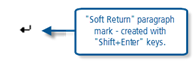 Figure 4.4.1 – Checking paragraph markers in MS Word