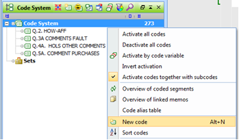 Figure 5.8.6 – Create a new code to use as a group header