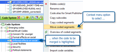 Figure 9.4.1 – Changing context menus during code merge