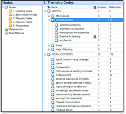 turn on coding stripes in nvivo 12